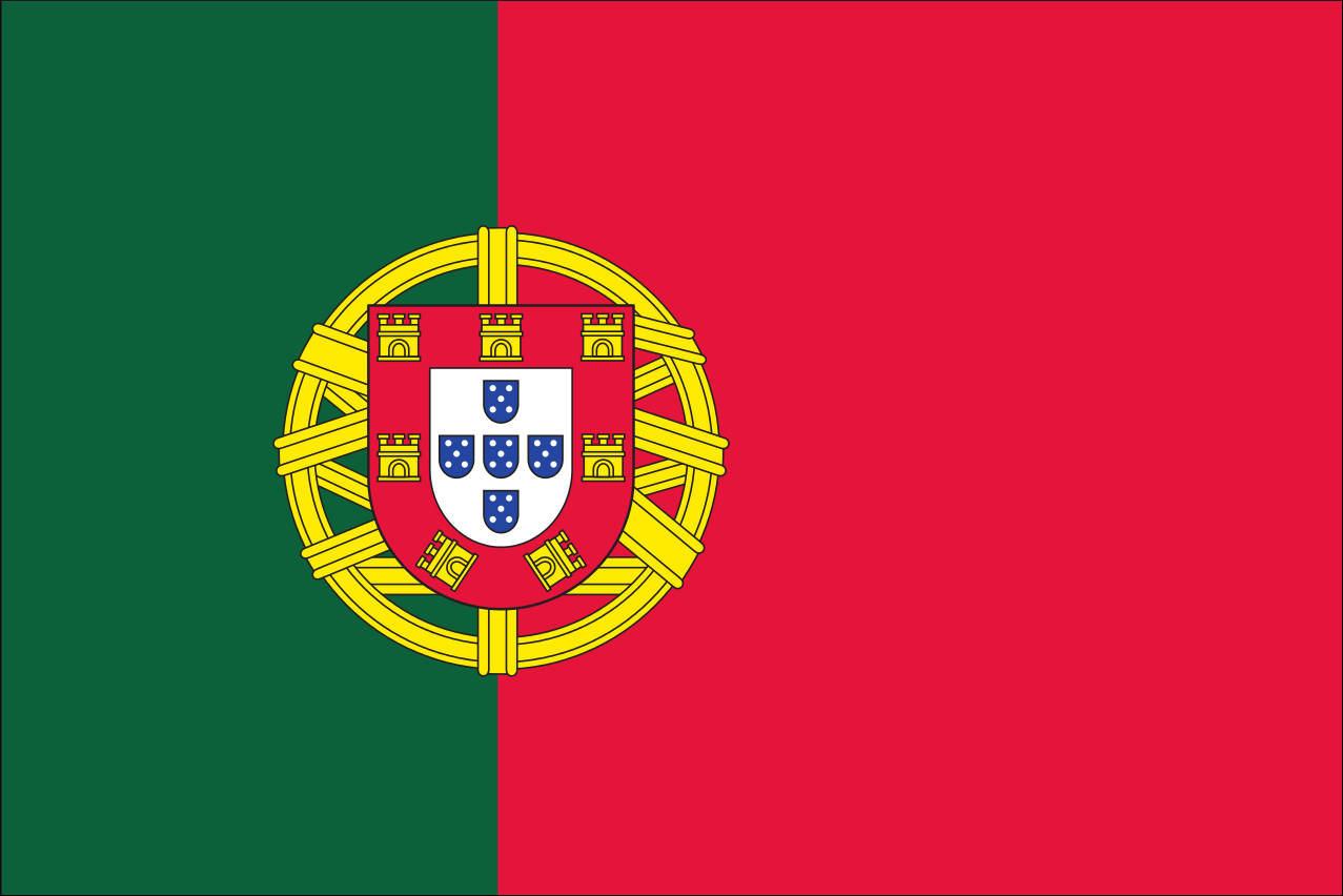 Flagge Portugal 110 g/m² Querformat
