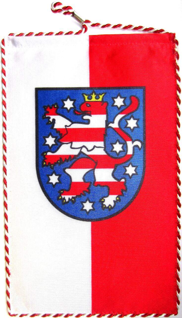 Tischbanner Thüringen mit Wappen Foto