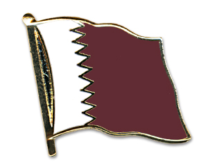 Flaggenpin Katar