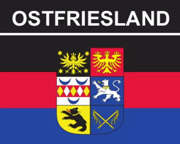 Flaggenaufkleber Ostfriesland