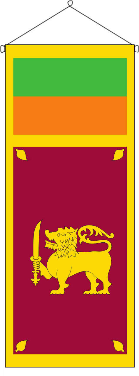 Flaggenbanner Sri Lanka