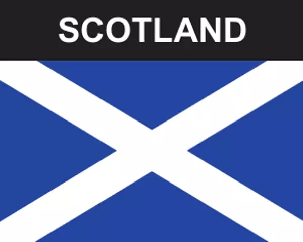 Flaggenaufkleber Schotland