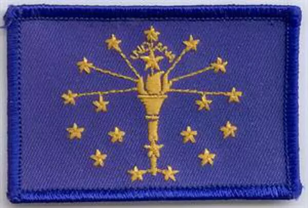 Flaggenaufnäher Indiana