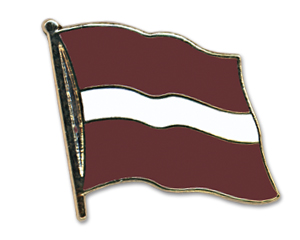 Flaggenpin Lettland