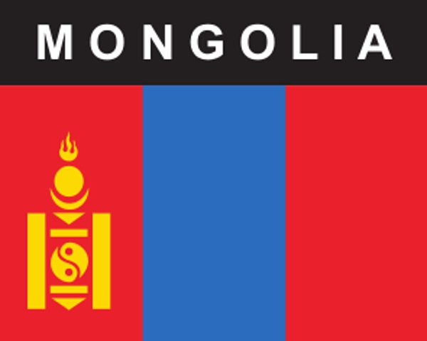 Flaggenaufkleber Mongolei