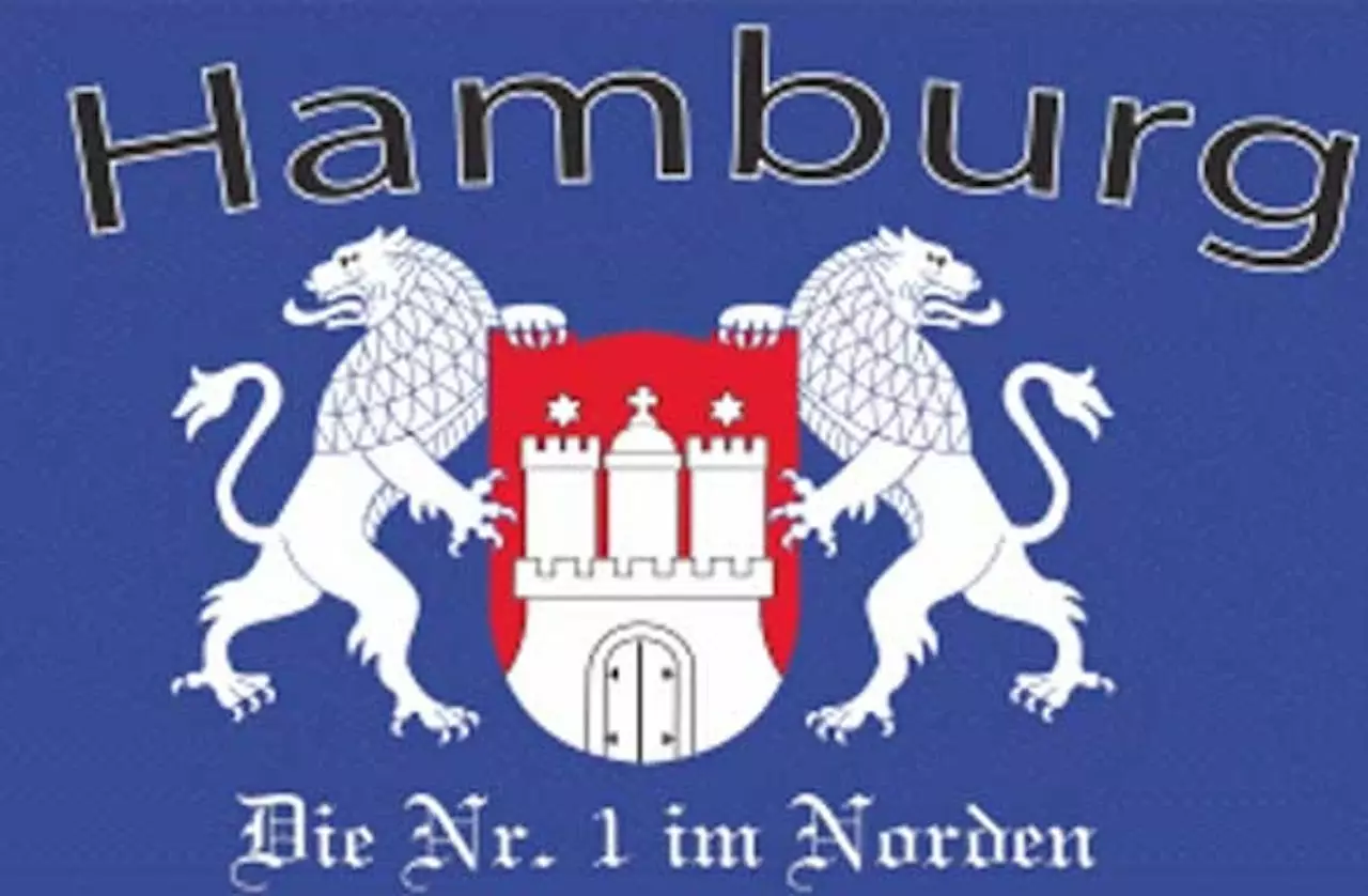 Flagge Hamburg Die Nr. 1 im Norden