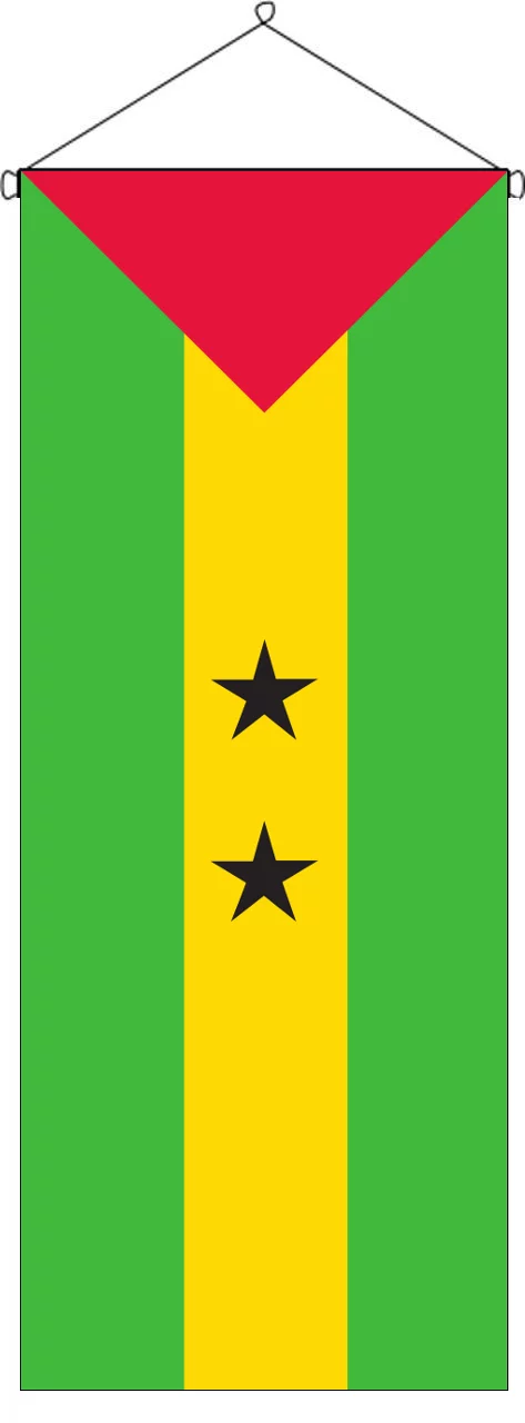 Flaggenbanner Sao Tome und Principe