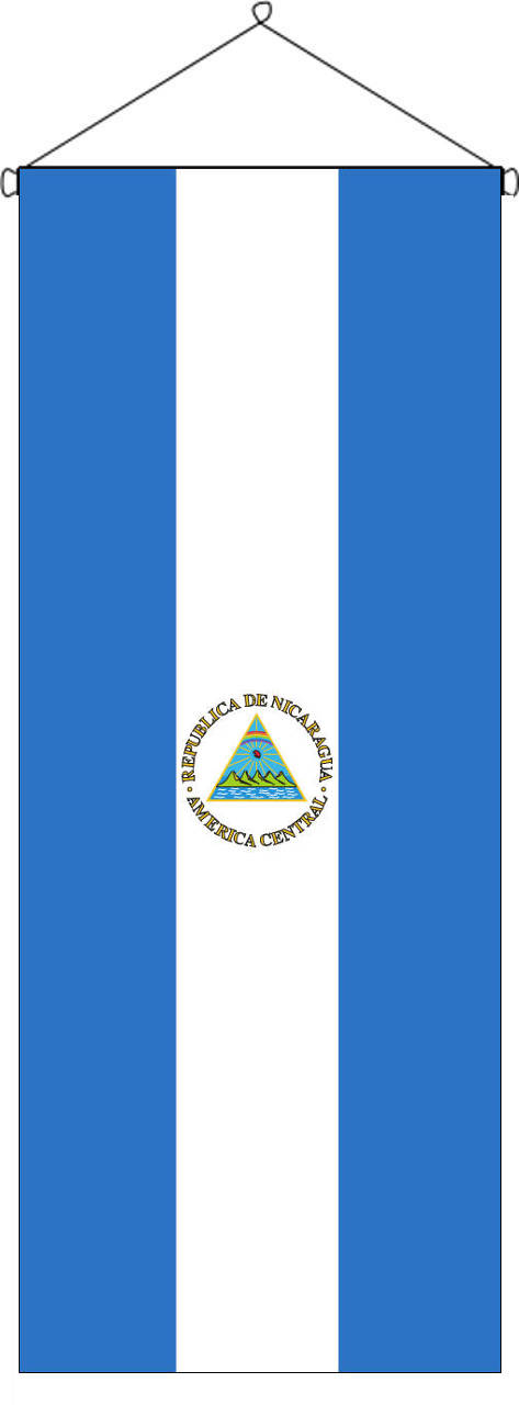 Flaggenbanner Nicaragua