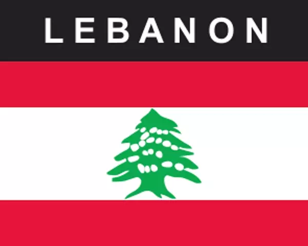 Flaggenaufkleber Libanon