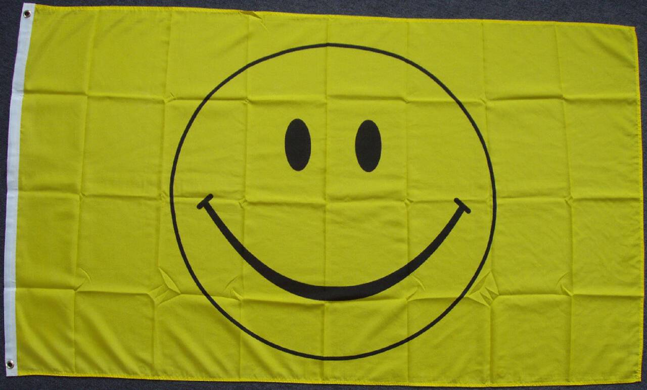 Flagge Smiley 80 g/m²