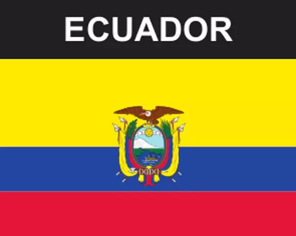 Flaggenaufkleber Ecuador