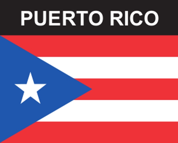 Flaggenaufkleber Puerto Rico