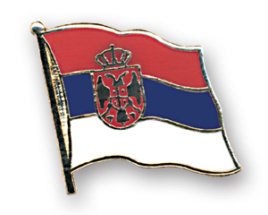 Flaggenpin Serbien