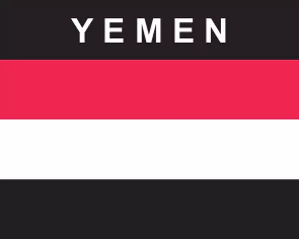 Flaggenaufkleber Jemen