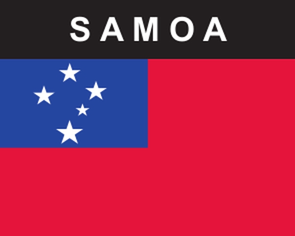 Flaggenaufkleber Samoa