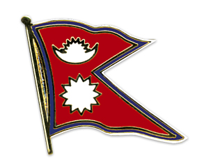 Flaggenpin Nepal