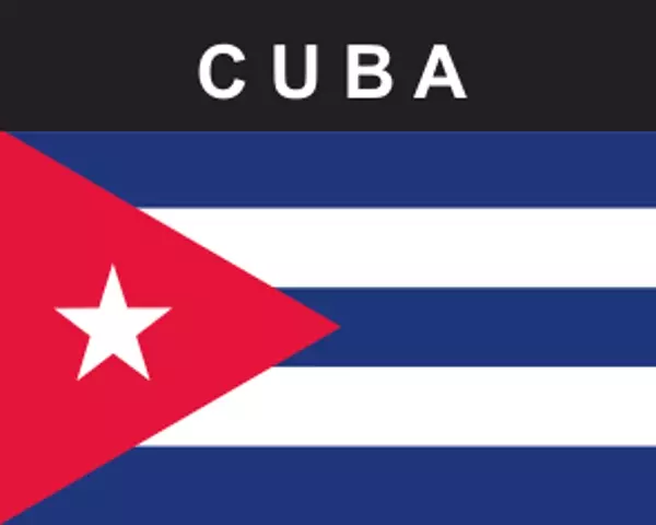 Flaggenaufkleber Kuba
