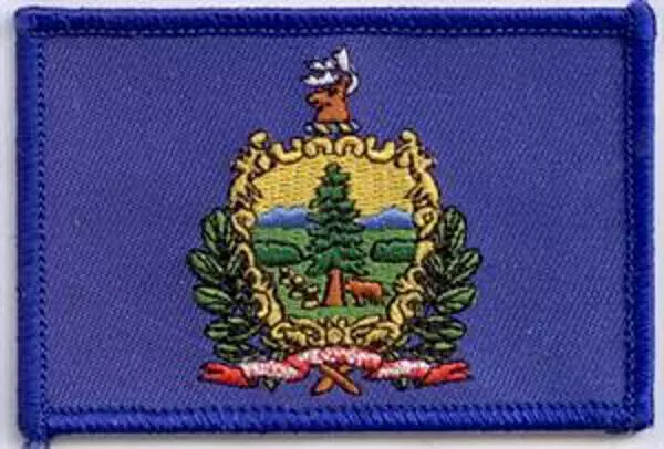 Flaggenaufnäher Vermont