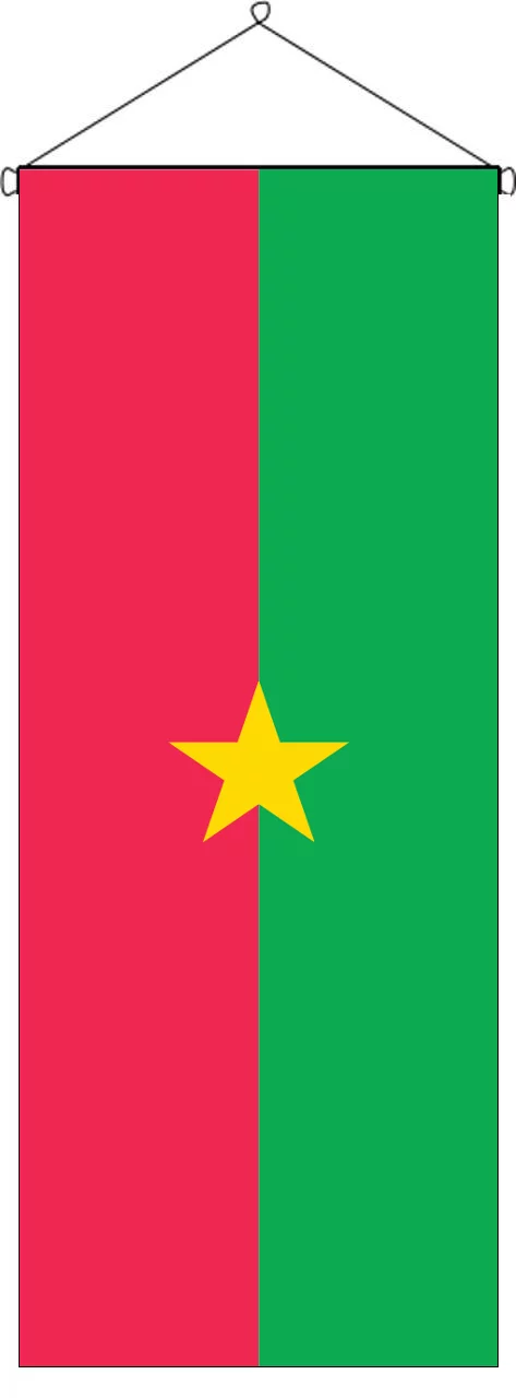 Flaggenbanner Burkina Faso