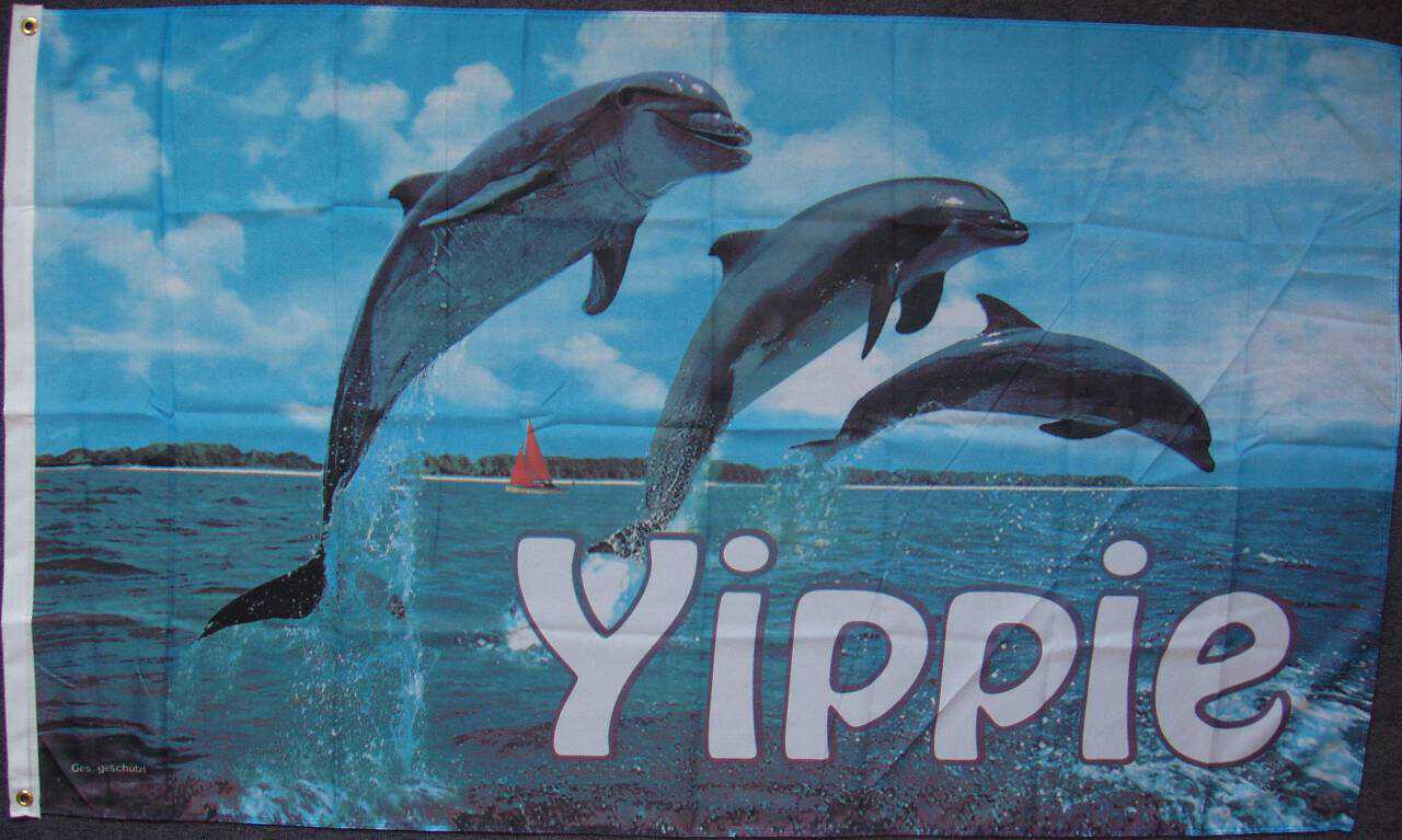 Flagge Delfine Yippie