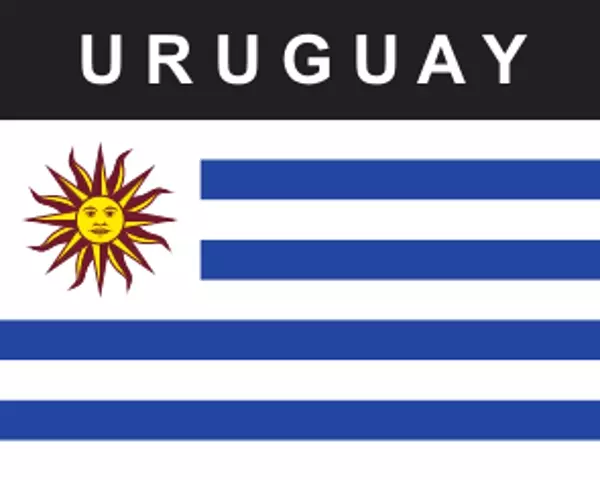 Flaggenaufkleber Uruguay