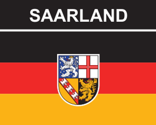 Flaggenaufkleber Saarland