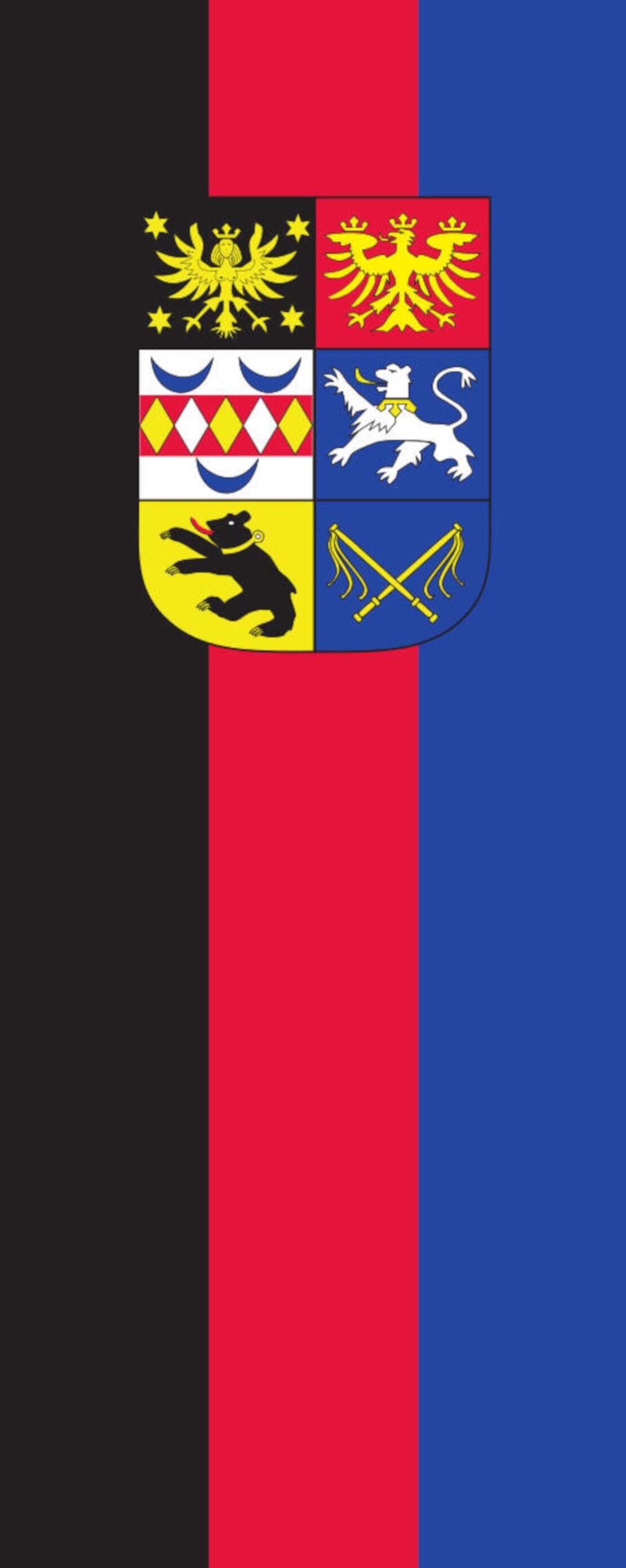 Flagge Ostfriesland mit Wappen