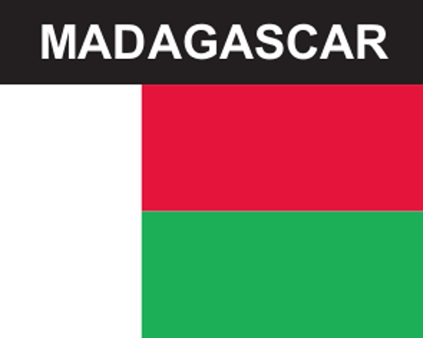 Flaggenaufkleber Madagaskar