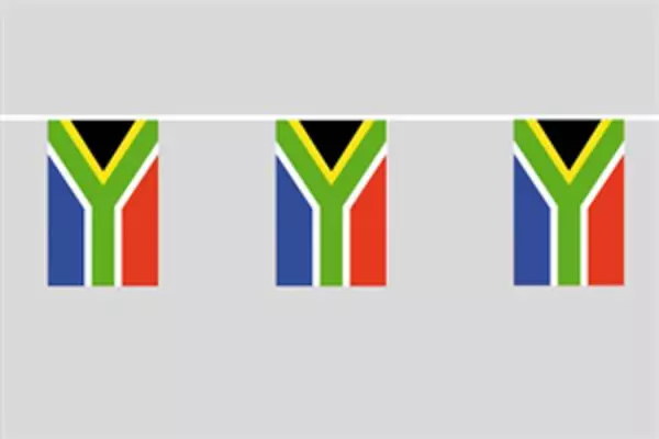 Flaggenkette Südafrika