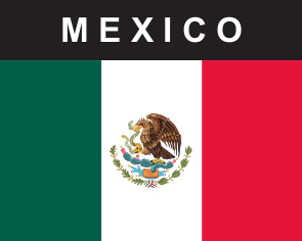 Flaggenaufkleber Mexiko