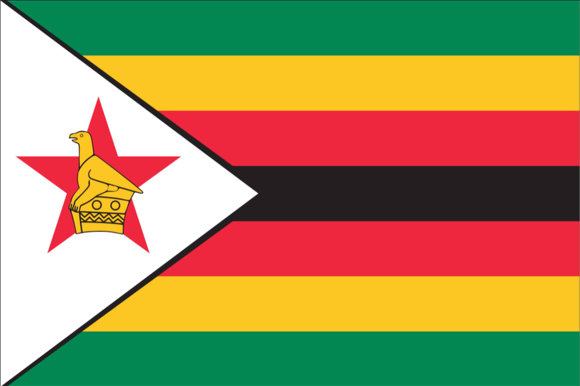 Tischflagge Simbabwe