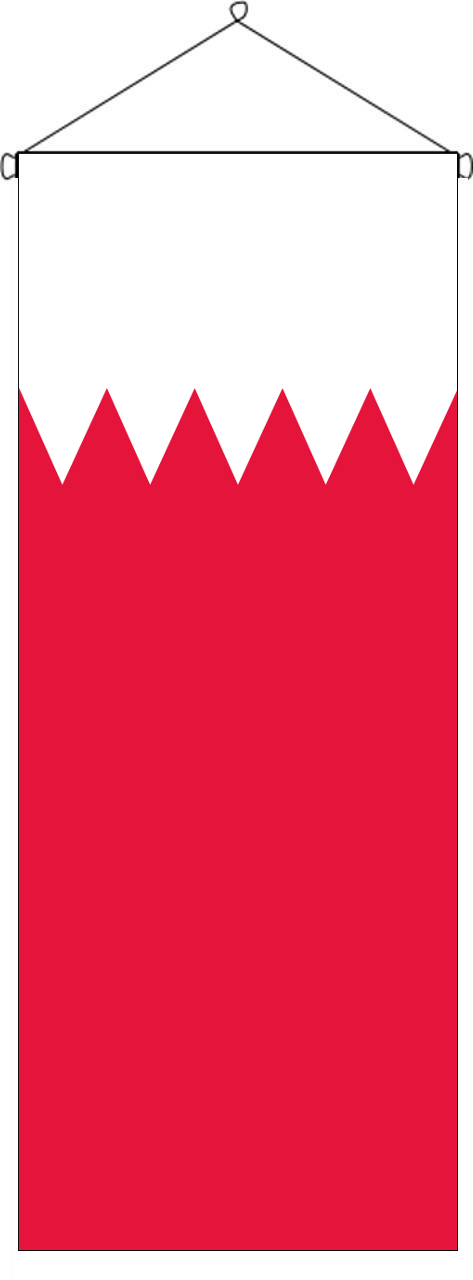 Flaggenbanner Bahrain