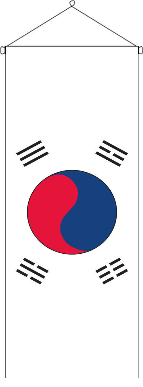 Flaggenbanner Südkorea