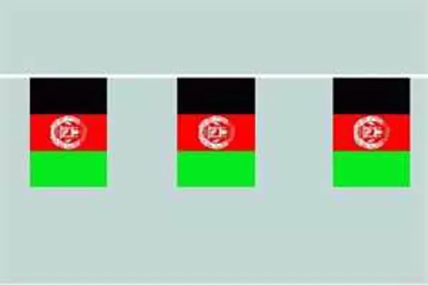 Flaggenkette Afghanistan