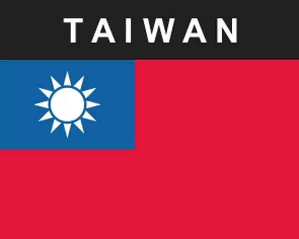 Flaggenaufkleber Taiwan