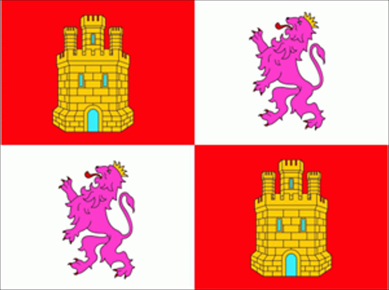 Flagge Kastilien und León