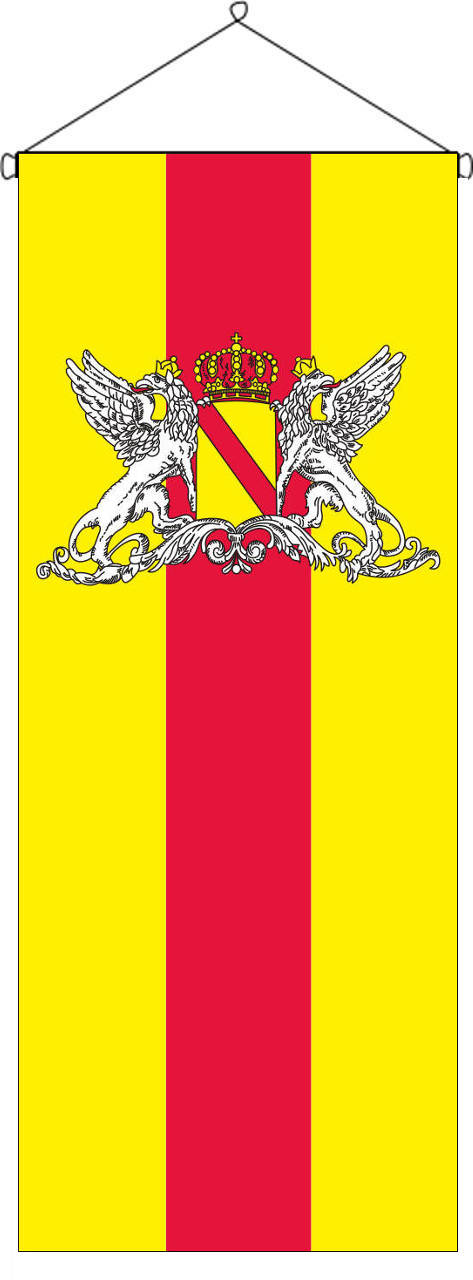 Flaggenbanner Baden mit Wappen