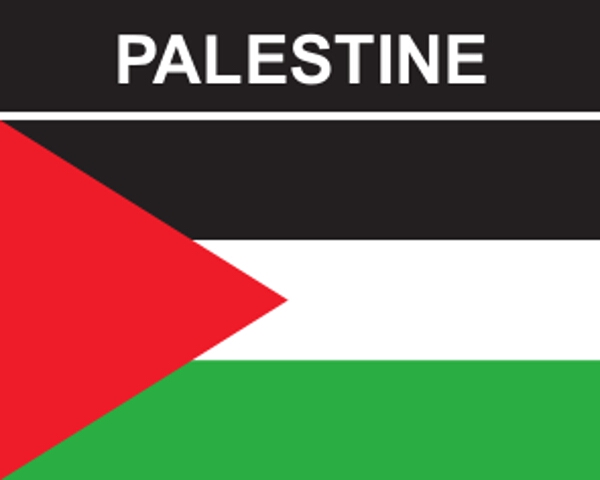 Flaggenaufkleber Palästina