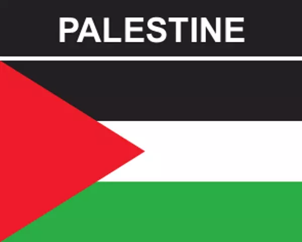 Flaggenaufkleber Palästina