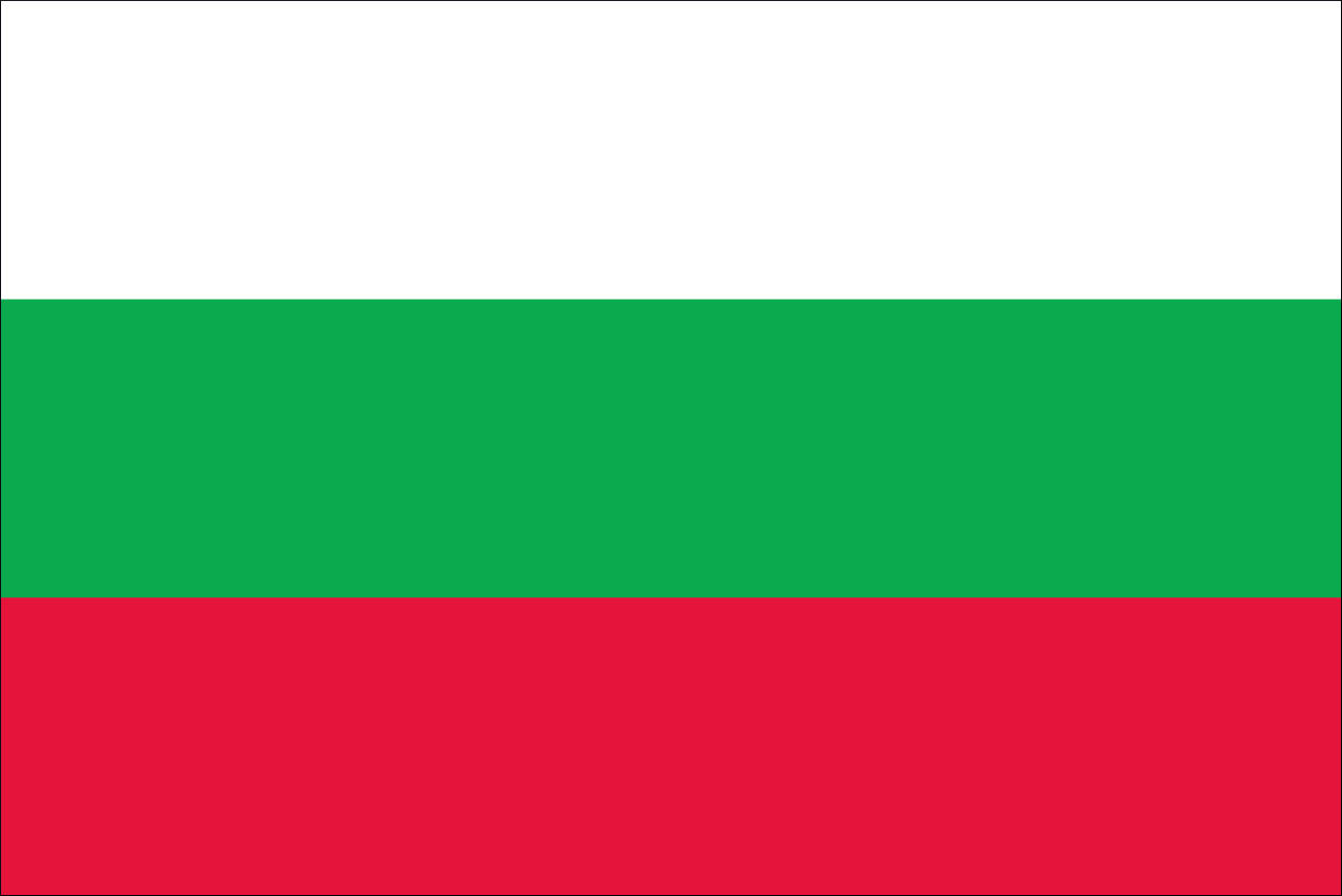 Schnäppchen: Flagge Bulgarien 110 g/m² Querformat. ca. 20 x 30 cm