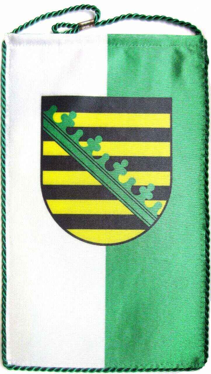 Tischbanner Sachsen mit Wappen Foto