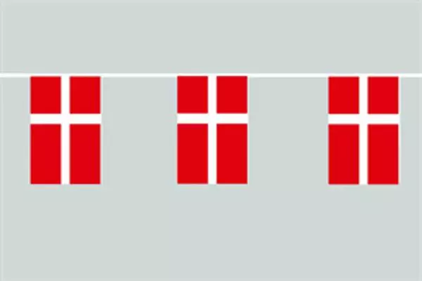 Flaggenkette Dänemark
