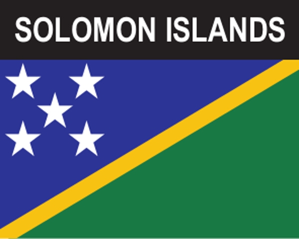 Flaggenaufkleber Solomonen