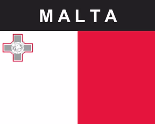 Flaggenaufkleber Malta