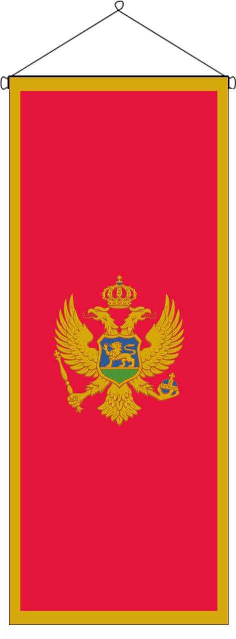 Flaggenbanner Montenegro