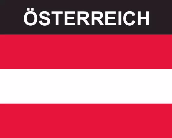 Flaggenaufkleber Österreich