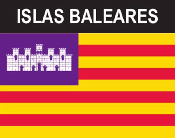 Flaggenaufkleber Balearen