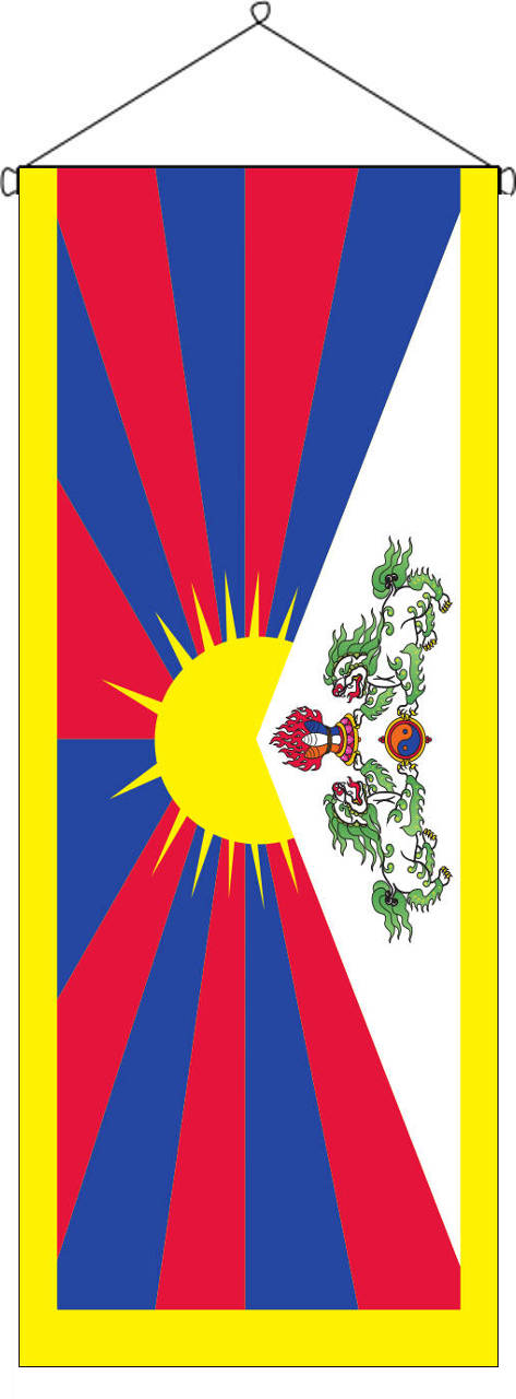 Flaggenbanner Tibet