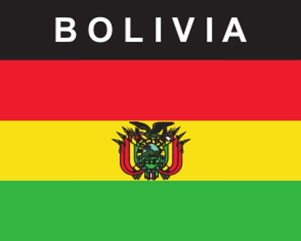 Flaggenaufkleber Bolivien