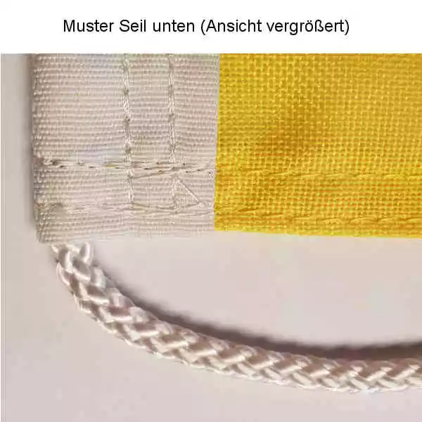 Muster eines Seils an Flagge Polyesterwebware 160 g/m²